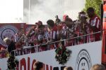 Eindhoven, 1 Mei 2007 Huldiging Selektie van PSV in het PSV-stadion 2 dagen nadat zij voor de 20e maal kampioen zijn geworden van Nederland op de platte kar