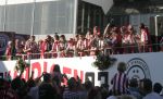 Eindhoven, 1 Mei 2007 Huldiging Selektie van PSV in het PSV-stadion 2 dagen nadat zij voor de 20e maal kampioen zijn geworden van Nederland op de platte kar