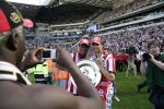 Eindhoven, 29 April 2007 Kampioenswestrijd PSV-Vitesse, eindstand 5-1
Seizoen 2006/2007 Onverwachts landskampioenschap voor PSV doordat de concurrent AZ verloor en Ajax een doelpunt tekort kwam
Patrick Kluivert en Manuel Da Costa met de kampioensschaal