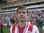 Eindhoven, 29 April 2007 Kampioenswestrijd PSV-Vitesse, eindstand 5-1
Seizoen 2006/2007 Onverwachts landskampioenschap voor PSV doordat de concurrent AZ verloor en Ajax een doelpunt tekort kwam
PSV-aanvoerder Phillip Cocu is blij
Dit was officieel zijn laatste wedstrijd voor PSV