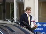 Den Haag 11 april 2007
Prins Willem Alexander vertrekt bij het Bronovo ziekenhuis.