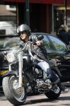 Amsterdam 5 mei 2007
Steve te Pas en zijn vrouw Maria Kooistra op harley Davidson op de cornelis schuytstraat.