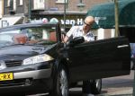Amsterdam 25 april 2007
Tjeerd Oosterhuis in zijn renault cabrio.