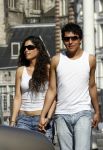 Amsterdam 14 april 2007
Jan Smit en Yolanthe Cabau v Kasbergen hand in hand op straat in Amsterdam.