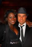 Noordwijk, 2 Mei 2010 Hotel van Oranje, Feest Gerard Joling t.g.v.
het 25 jaar artiesten jubileum
Edsilia Rombley met haar man
Foto Peter Smulders BV