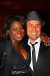 Noordwijk, 2 Mei 2010 Hotel van Oranje, Feest Gerard Joling t.g.v.
het 25 jaar artiesten jubileum
Edsilia Rombley met haar man
Foto Peter Smulders BV