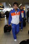 Noordwijk en Schiphol 19 mei 2010
Vertrek Nederlands elftal met vrouwen en kinderen naar Oostenrijk voor trainingskamp ivm WK voetbal. Giovanni v Bronckhorst met vrouw Marieke en Jake en Joshua
Peter Smulders bv