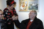 Laren 19 april 2010
Presentatie boek en de 85 e verjaardag van Johnny Kraaijkamp sr in het Rosa Spier huis. Rijk de Gooijer met ex vrouw Johnny
Peter Smulders bv