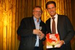 Amsterdam,24 April 2010
Amstel Hotel
Lancering van de gezamelijke Uitgevers, het blad BEST BITES
Mark Rutte met hoofdredacteur Rob v Vuure
Foto Peter Smulders BV