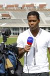 Amsterdam 29 april 2010
Patrick Kluivert gaat tijdens de WK voetbal voor eurosport werken.
De presentatie was in het Olympisch stadion.
Peter Smulders bv