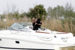 Nigtevecht 22 april 2011
Milika Peterzon en Jurgen Smit en hun hond op de boot op de Vecht.
Peter Smulders bv