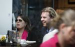 Amsterdam 20 april 2011
Rutger Castricum met vrouw en baby op terras.
Peter Smulders bv