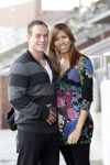 Amsterdam 15 april 2011
50 jaar de Lotto in het olympisch stadion . Yuri v Gelder met zijn nieuwe braziliaanse vriendin Katharina
Peter Smulders bv