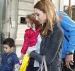 Lausanne, 17 en 18 Mei 2012
Trainingskamp Nederlands elftal op weg naar EK 2012
Robin v Persie samen met zijn vrouw Bouchra v Persie en hun kinderen
Foto Peter Smulders BV