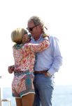 Cannes 10 mei 2012
Connie Breukhoven met haar nieuwe vriend Ben Angelier bij de strandtent van het Carlton Hotel in Cannes.
Peter Smulders bv