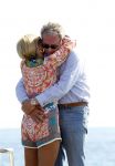 Cannes 10 mei 2012
Connie Breukhoven met haar nieuwe vriend Ben Angelier bij de strandtent van het Carlton Hotel in Cannes.
Peter Smulders bv