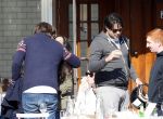 Amsterdam 28 april 2013
Rick en Bob Brandsteder met vrienden op terras.
Peter Smulders bv