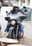Amsterdam 17 april 2013
Dennis Rugenbregt op zijn Harley Davidson Buddha to Buddha motor.
Peter Smulders bv