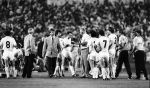 Stuttgart, 25 Mei 1988 PSV-Benfica, eindstand 0-0 Finale EC I ( voorloper van de Champions League ) en winnaar door strafschoppen na verlenging.
Dr. Karel v d Brekel met Guus Hiddink
Foto Peter Smulders BV