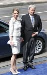 Amsterdam, 30 April 2013
Inhuldiging Koning Prins Willem Alexander en Koningin Maxima
Eberhard v d Laan met partner
Foto Peter Smulders BV