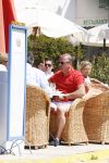 ibiza 5 mei 2013
Frans v Maarschalkerwaart met vriendenop terras bij cappucino.
Peter Smulders bv