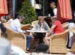 ibiza 5 mei 2013
Frans v Maarschalkerwaart met vriendenop terras bij cappucino.
Peter Smulders bv