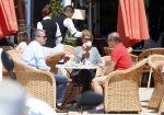 ibiza 5 mei 2013
Frans v Maarschalkerwaart met vriendenop terras bij cappucino.
Peter Smulders bv