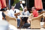 ibiza 5 mei 2013
Frans v Maarschalkerwaart met vriendenop terras bij cappucino.
Peter Smulders bv