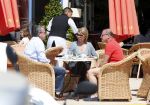 ibiza 5 mei 2013
Frans v Maarschalkerwaart met vriendenop terras bij cappucino.
Peter Smulders bv