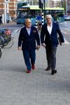 Amsterdam, 15 Mei 2013 In het Conservatorium Hotel vierde Leco Zadelhoff zijn 45ste verjaardag en 25 jaar in het vak.
Joop Braakhekke met zijn partner Wim Nijkamp
Foto Peter Smulders BV