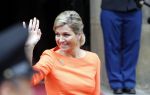 Amsterdam 16 mei 2013
Koningin Maxima en Koning Willem Alexander bij uitreiking appeltjes van Oranje op het paleijs op de dam
Peter Smulders bv
