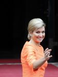 Amsterdam 16 mei 2013
Koningin Maxima en Koning Willem Alexander bij uitreiking appeltjes van Oranje op het paleijs op de dam
Peter Smulders bv