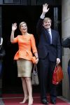 Amsterdam 16 mei 2013
Koningin Maxima en Koning Willem Alexander bij uitreiking appeltjes van Oranje op het paleijs op de dam
Peter Smulders bv
