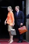 Amsterdam 16 mei 2013
Koningin Maxima en Koning Willem Alexander bij uitreiking appeltjes van Oranje op het paleijs op de dam
Peter Smulders bv