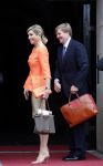 Amsterdam 16 mei 2013
Koningin Maxima en Koning Willem Alexander bij uitreiking appeltjes van Oranje op het paleijs op de dam
Peter Smulders bv