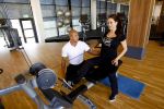 DEN HAAG4 Mei 2013  In de Sportschool Sportcity deed Personal Trainer Oswin Beingsick een persoonlijke training met Melissa Sneekes. 
Foto Peter Smulders BV