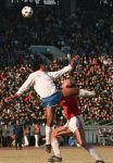 Tokio, 9 t/m 12 December 1988 PSV-Nacional Montevideo (Uruguay)
Met eindstand 1-1 na verlenging 2-2 en via een 6-7 verlies in penaltys.
PSV had 4 x de kans om winnaar te zien en uiteindelijk is het niet gelukt.
0-1 Ostolaza, 1-1 Romario , in de 110e minuut Ronald Koeman 2-1 en in de 119e min wederom Ostolaza 2-2
Wedstrijd werd gespeeld in tokio voor 62000 toeschouwers

Foto Peter Smulders BV