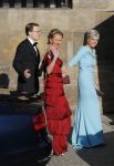 Amsterdam, 29 April 2013
Kon. gasten op weg naar het diner
Prinses Mabel met Prins Constatijn en Prinses Laurentien
Foto Peter Smulders BV