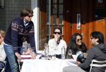 Amsterdam 28 april 2013
Rick en Bob Brandsteder met vrienden op terras.
Peter Smulders bv