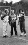 Eindhoven, 2 Augustus 1985 
Ruud Gullit zijn eerste training bij PSV
met o.a. Jan Reker en Hans Kraaij Sr.
Foto Peter Smulders BV