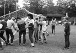 Eindhoven, 2 Augustus 1985 
Ruud Gullit zijn eerste training bij PSV
met o.a. Jan Reker en Hans Kraaij Sr.
Foto Peter Smulders BV