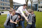 Hilversum 13 mei 2013
Danielle Oerlemans en Tim Visser zijn ambassadeurs van de rugby acadamy .
Peter Smulders bv