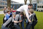 Hilversum 13 mei 2013
Danielle Oerlemans en Tim Visser zijn ambassadeurs van de rugby acadamy .
Peter Smulders bv