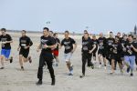 Ijmuiden 19 april 2014
Ferry Doedens en zijn vriend Nuno Azevedo en Paul Tulner met een vrien doen mee met 33 6km loop op het strand met allerlei hindernissen.  The dutch Beach masters extreme obstacle run.
