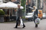 Amsterdam 22 april 2014
Simon Poulsen met zijn vrouw op de cornelis schuytstraat