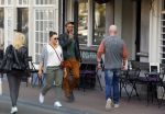 Amsterdam 10 april 2015
Alain Clark met zoontje en een vriendin op de grachten