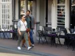 Amsterdam 10 april 2015
Alain Clark met zoontje en een vriendin op de grachten