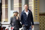 Amsterdam 7 april 2015
Chantal Janzen met een vriend in Amsterdam zuid.