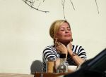 Amsterdam 21 april 2015
Connie Breukhoven geniet lekker op terras van het zonnetje