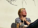 Amsterdam 21 april 2015
Connie Breukhoven geniet lekker op terras van het zonnetje